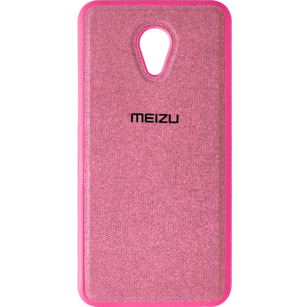 Силікон Textile Meizu M5 (Рожевий)