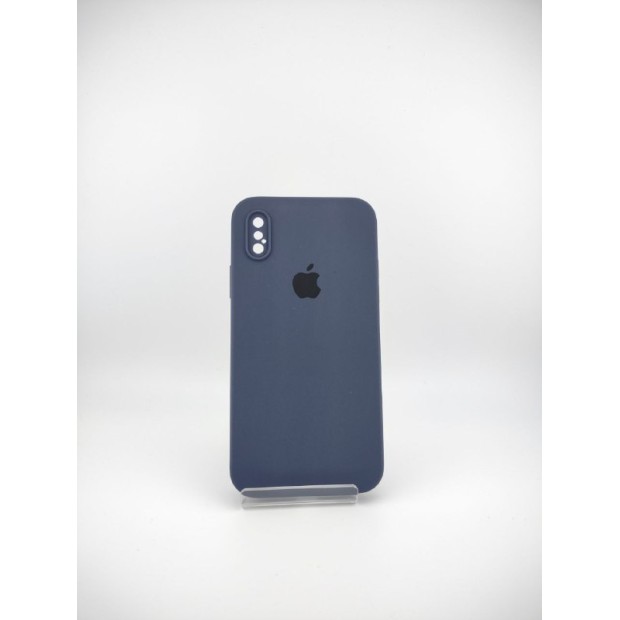 Силикон Original Square RoundCam Case Apple iPhone X / XS (09) Midnight Blue