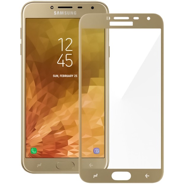 Стекло 3D Samsung Galaxy J4 (2018) J400 Gold