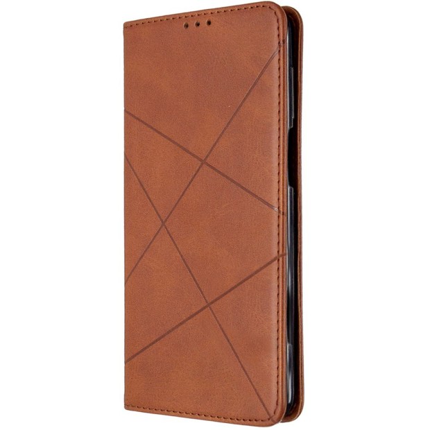 Чехол-книжка Leather Book Xiaomi Redmi Note 9 / Redmi 10X (Коричневый)