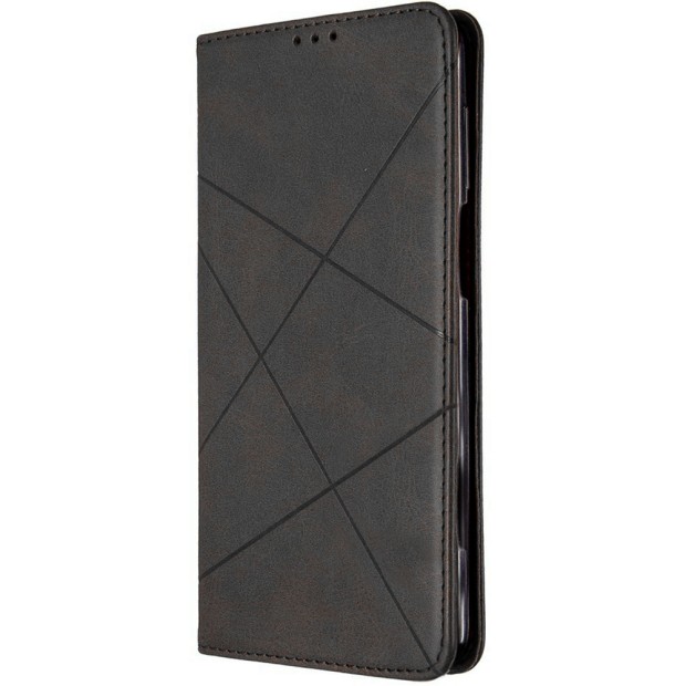 Чехол-книжка Leather Book Xiaomi Redmi Note 9 / Redmi 10X (Чёрный)