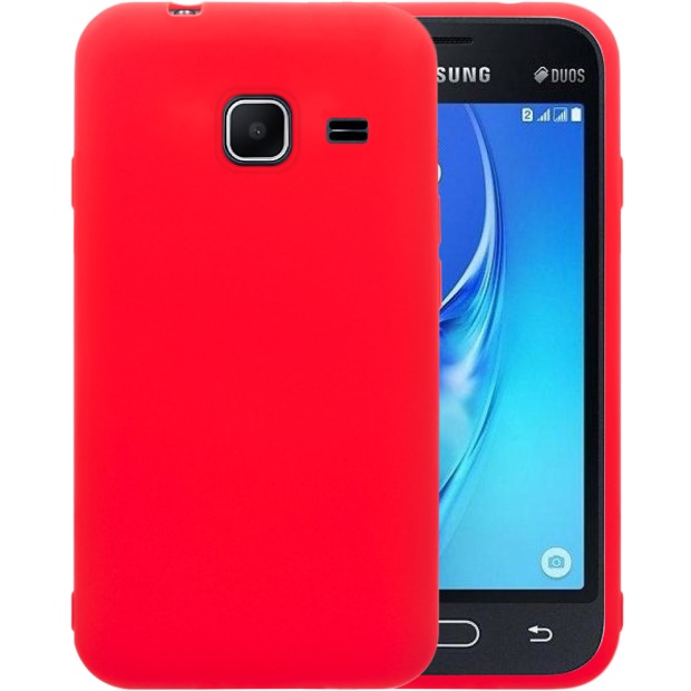 Силиконовый чехол iNavi Color Samsung Galaxy J1 Mini J105 (Красный)