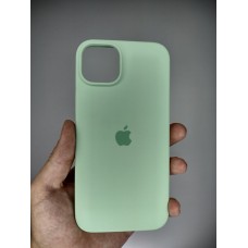 Силикон Original Round Case Apple iPhone 15 Plus (Pistachio)