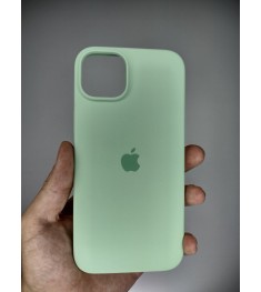 Силикон Original Round Case Apple iPhone 15 Plus (Pistachio)