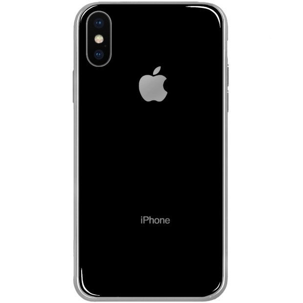 Силиконовый чехол Zefir Case Apple iPhone X / XS (Чёрный)