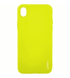 Силиконовый чехол iNavi Color iPhone X / XS (желтый)