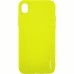 Чехол Силикон iNavi Color iPhone X / XS (желтый)