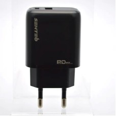 СЗУ-адаптер USB Senteo Z-07 PD QC 20W (1Type-C / 1USB) (Чёрный)