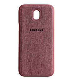 Силикон Textile Samsung Galaxy J5 (2017) J530 (Бордовый)