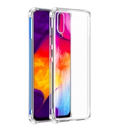 Силиконовый чехол 6D Samsung Galaxy A70 (2019) (Прозрачный)