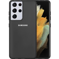 Силикон Original 360 Case Logo Samsung Galaxy S21 Ultra (Чёрный)