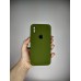 Силикон Original Square RoundCam Case Apple iPhone X / XS (46) Deep Green