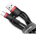 USB-кабель Baseus Cafule Special Edition 3А (1m) (Type-C) (Чёрный/Красный) CATKLF-B91