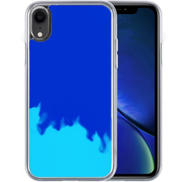 Чехол Aquarium Color Sand Apple iPhone XR (Синий)