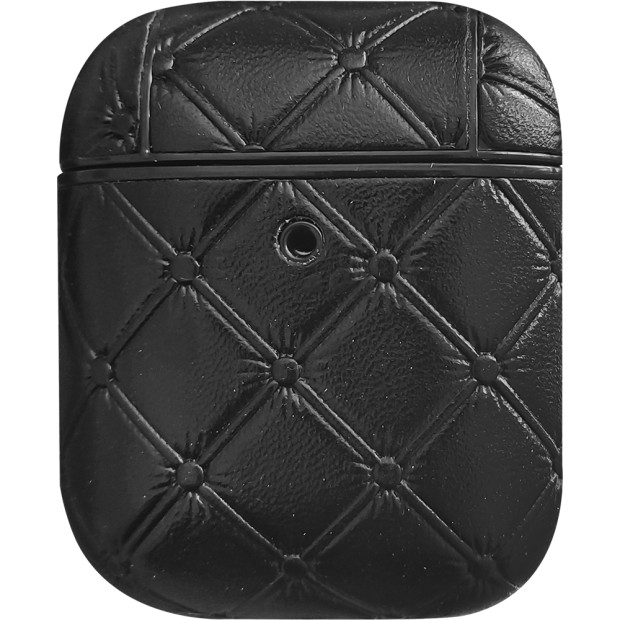 Чехол для наушников Royal Leather Case Apple Airpods 1 / 2 (Black)