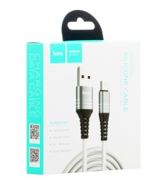 USB-кабель Hoco U46 Tricyclic (MicroUSB) (Белый)