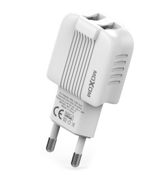 СЗУ-адаптер MOXOM (KH-47) 2.4A 2USB (Белый)