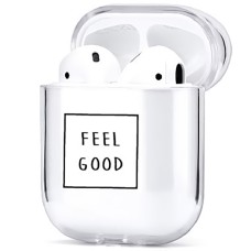 Чехол для наушников Clear Case Apple Airpods (Feel Good)