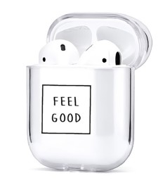 Футляр для наушников Clear Case Apple Airpods (Feel Good)