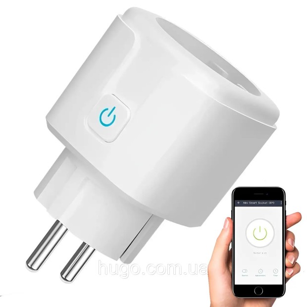 Умная розетка Tuya 20A WiFi + Voice Control (White)