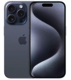 Мобильный телефон Apple iPhone 15 Pro 256Gb (Blue Titanium) (Grade A+) 91% Б/У