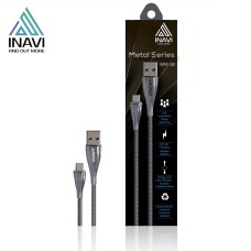 USB кабель Inavi Metal Series NM-16 (MicroUSB) (Серебряный)