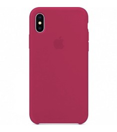 Чехол Silicone Case Apple iPhone X / XS (Rose Red)