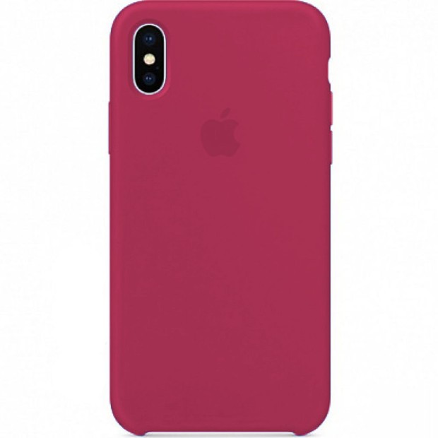 Чехол Silicone Case Apple iPhone X / XS (Rose Red)