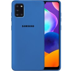 Силикон Original 360 Case Logo Samsung Galaxy A31 (2020) (Кобальт)