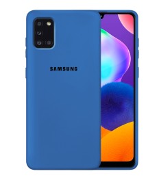 Силикон Original 360 Case Logo Samsung Galaxy A31 (2020) (Кобальт)