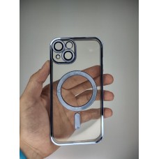 Чехол UMKU Shining with MagSafe Apple iPhone 14 (Sierra Blue)
