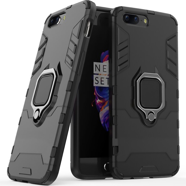 Бронь-чехол Ring Armor Case OnePlus 5 (чёрный)