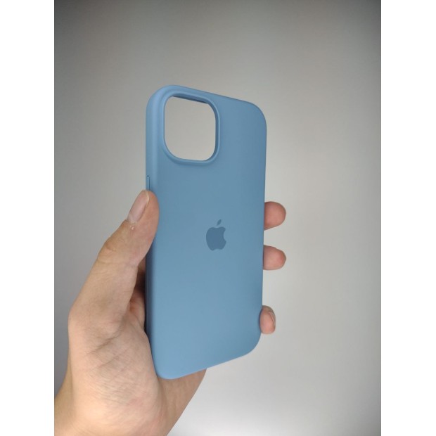 Силикон Original Round Case Apple iPhone 15 (37) Azure