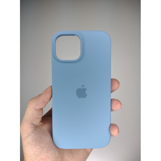 Силикон Original Round Case Apple iPhone 15 (37) Azure