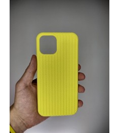 Силикон Knitted Case Apple iPhone 12 Pro Max (Lime)