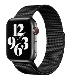 Ремешок Milanese Loop Apple Watch 42 / 44 / 45 / 49 mm (Black)