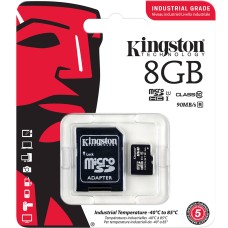 Карта памяти Kingston MicroSDHC 8Gb (Class 10) + SD-адаптер