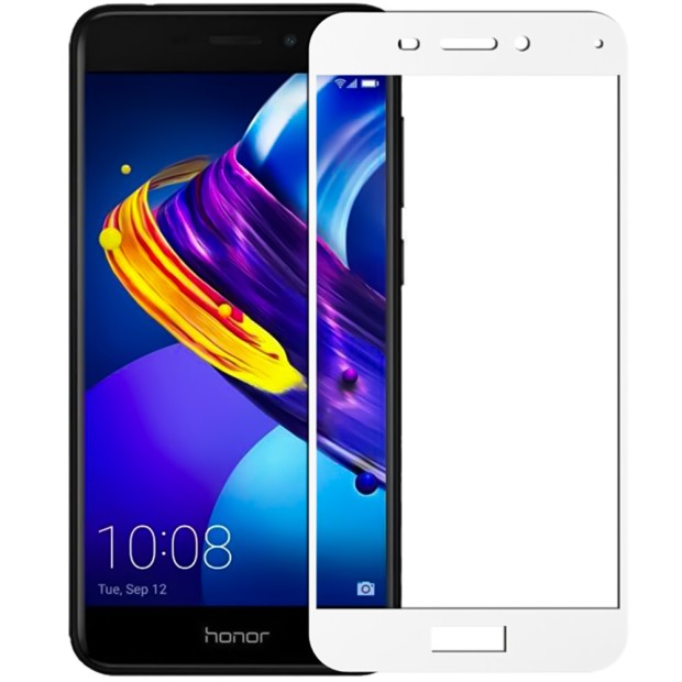 Стекло 3D Huawei Honor 6C Pro White