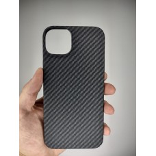 Чехол-накладка Carbon MagSafe для Apple iPhone 15 Plus (Чёрный)