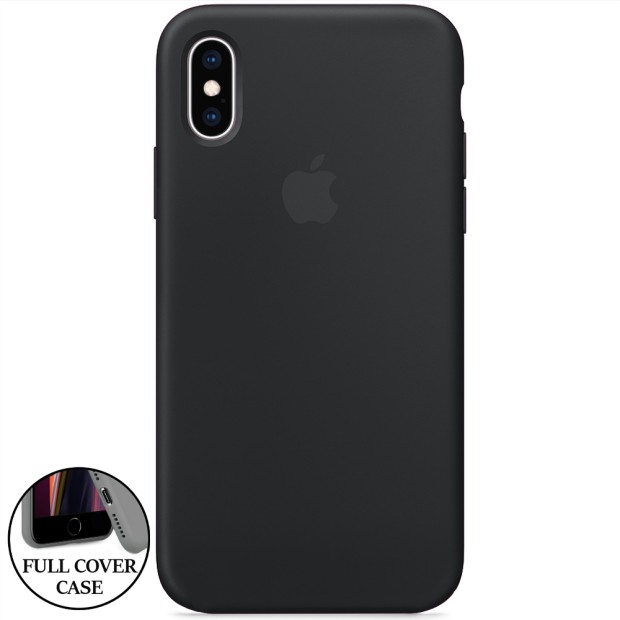 Силикон Original Round Case Apple iPhone X / XS (07) Black