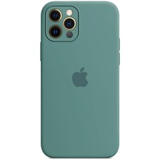 Силикон Original RoundCam Case Apple iPhone 12 Pro (55) Blackish Green