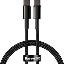 USB-кабель Baseus Tungsten Gold 100W (1m) (Type-C to Type-C) (Чёрный) CATWJ-01