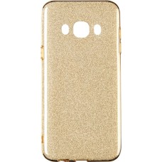 Силиконовый чехол Glitter Samsung Galaxy J7 (2016) J710 (золотой)