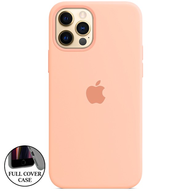 Силикон Original Round Case Apple iPhone 12 / 12 Pro (25) Flamingo
