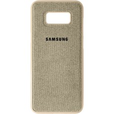 Силикон Textile Samsung Galaxy S8 Plus (Бежевый)