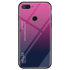 Накладка Gradient Glass Case Xiaomi Mi8 Lite (Розовый)