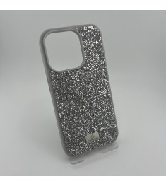 Чехол Bling World Rock Diamond iPhone 15 Pro Max (White Titanium)