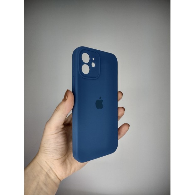 Силикон Original RoundCam Case Apple iPhone 12 (22) Blue Cobalt