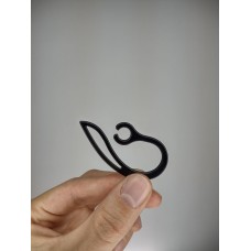 Дужка заушная силиконовая для Bluetooth-гарнитуры (8-10 мм) (Чёрный)