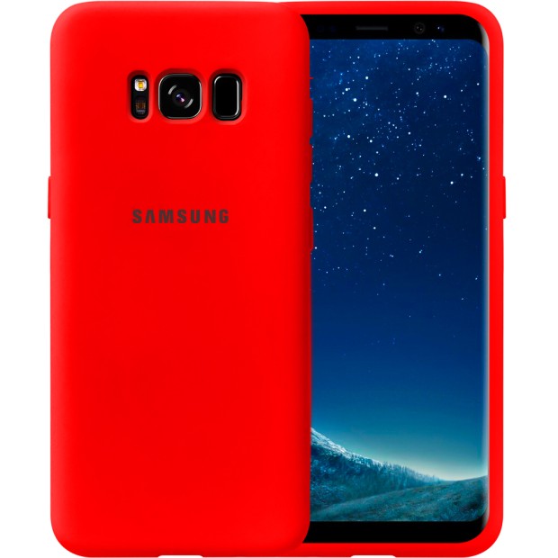Силикон Original 360 Case Logo Samsung Galaxy S8 (Красный)